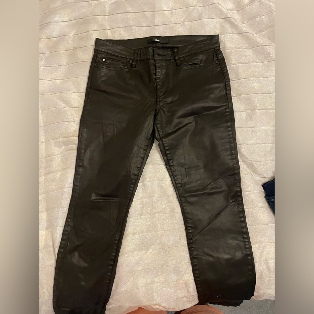 Black pleather pants